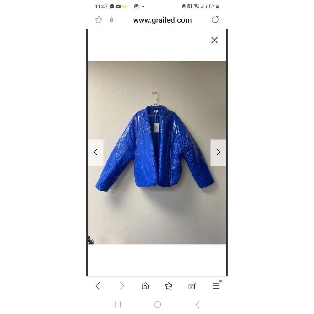 Club Paradise Puffer Jacket NWT Blue Size Medium